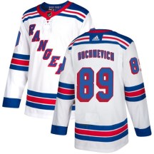 New York Rangers Youth Pavel Buchnevich Adidas Authentic White Away Jersey