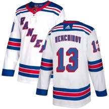 New York Rangers Youth Sergei Nemchinov Adidas Authentic White Away Jersey