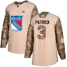 New York Rangers Youth James Patrick Adidas Authentic Camo Veterans Day Practice Jersey