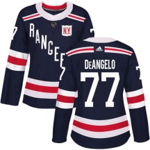 New York Rangers Women's Anthony DeAngelo Adidas Authentic Navy Blue 2018 Winter Classic Jersey