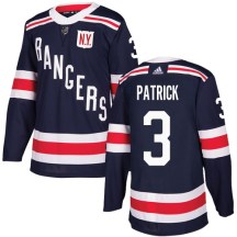 New York Rangers Youth James Patrick Adidas Authentic Navy Blue 2018 Winter Classic Jersey