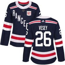 New York Rangers Women's Jimmy Vesey Adidas Authentic Navy Blue 2018 Winter Classic Jersey