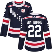New York Rangers Women's Kevin Shattenkirk Adidas Authentic Navy Blue 2018 Winter Classic Jersey