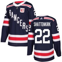 New York Rangers Youth Kevin Shattenkirk Adidas Authentic Navy Blue 2018 Winter Classic Jersey