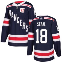 New York Rangers Youth Marc Staal Adidas Authentic Navy Blue 2018 Winter Classic Jersey