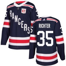 New York Rangers Youth Mike Richter Adidas Authentic Navy Blue 2018 Winter Classic Jersey